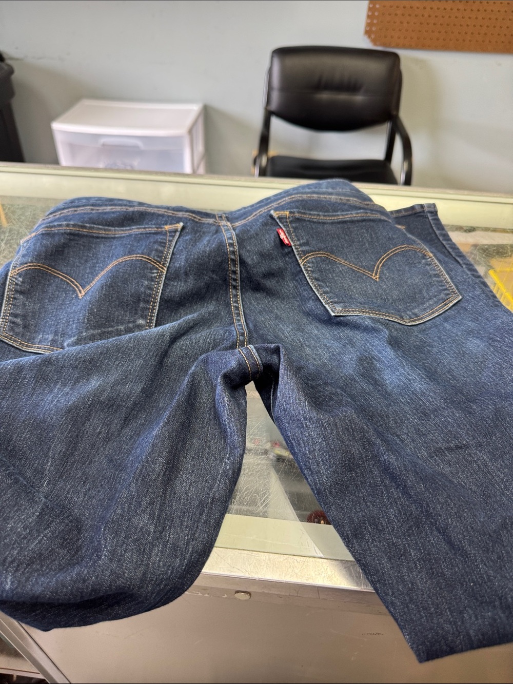 Levi's Woman’s Dark Blue Relaxed Fit Denim Jeans